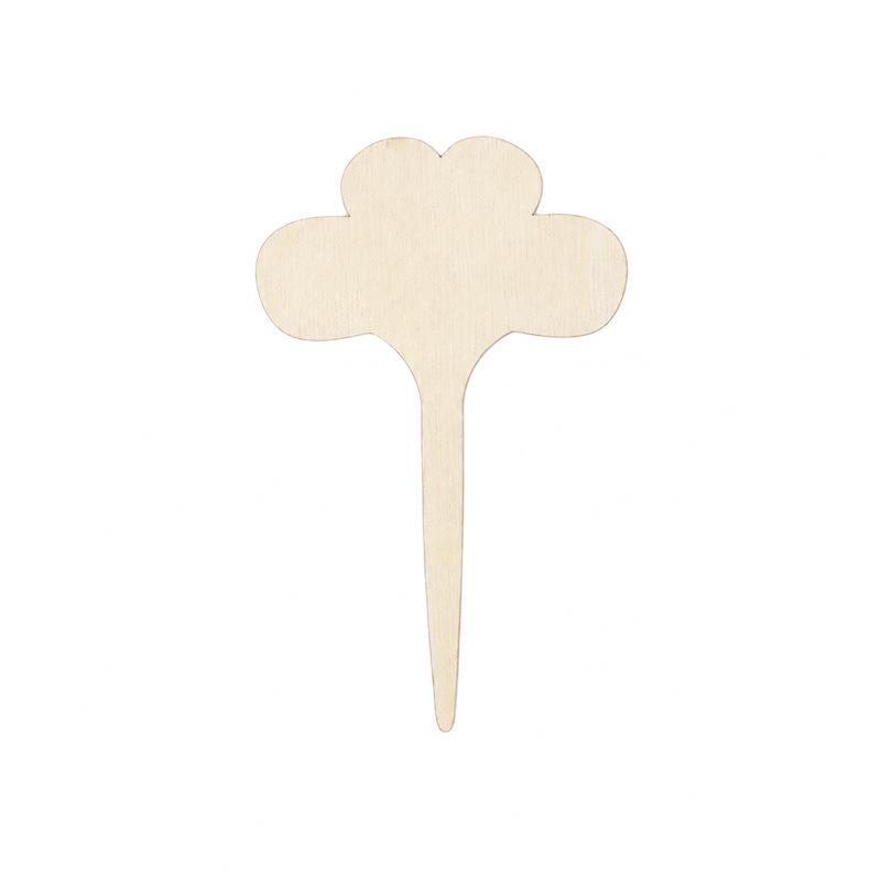 Handmade Wooden Flower Stakes for Garden Plant Identification