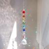 Spiral Wind Spinner Suncatcher Crystal Ball  Wind Chimes Rainbow Maker Swivel Hook Garden Decor
