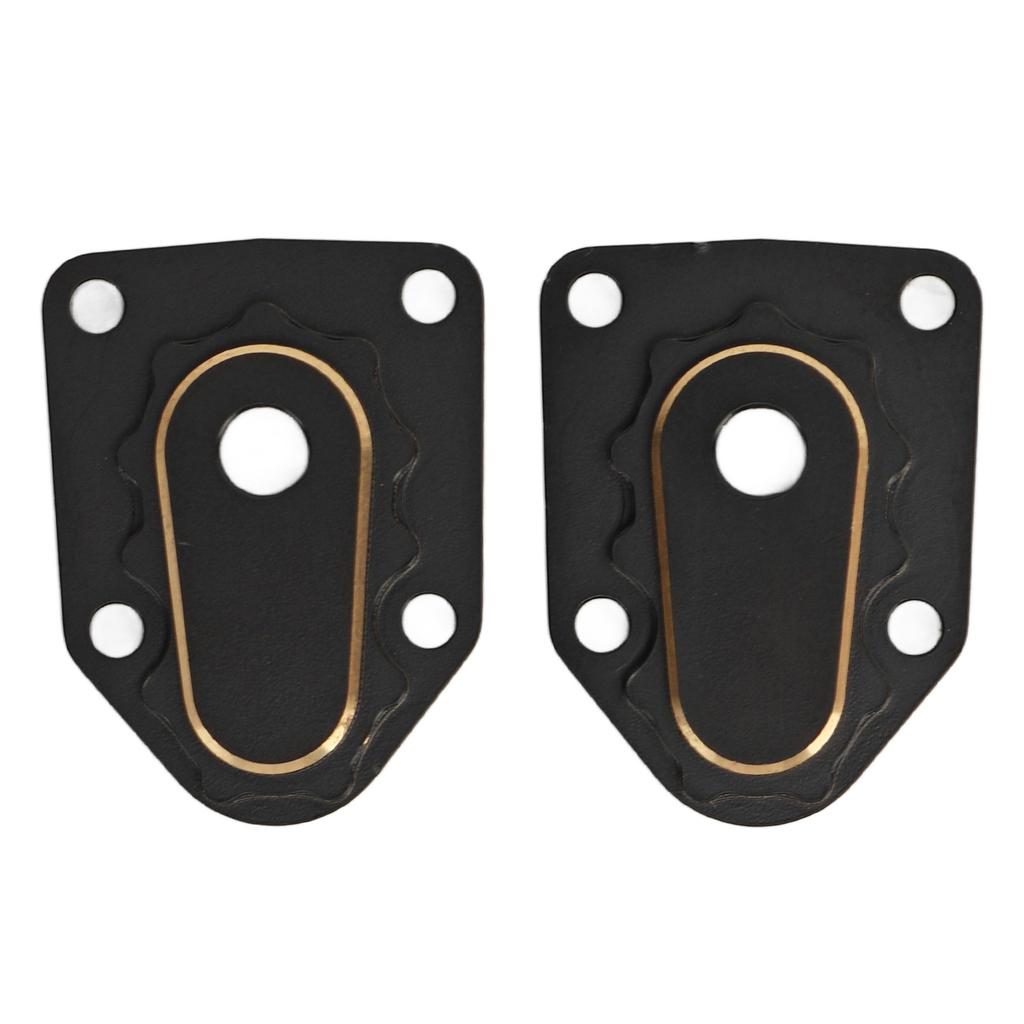 2PCS RC Steering Knuckle Portal Covers Brass Outer Portal Drive Housing Cover for Axial 118 UTB18