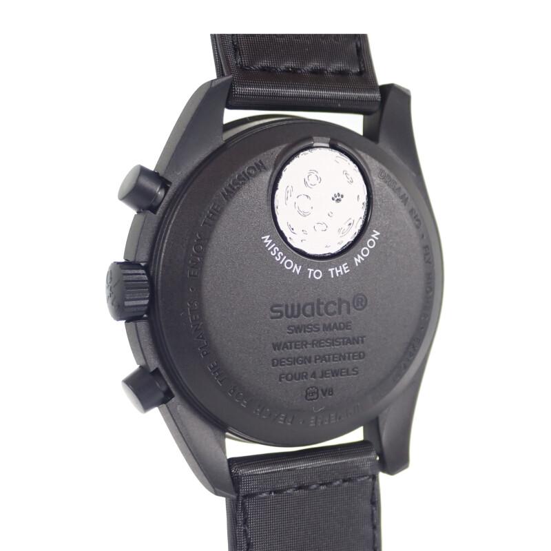 Omega SO33B700 Zegarki ceramiczne/Nylonowe męskie czarna tarcza