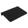 Non Slip Black Silicone Coffee Tamper Mat Corner Design Thick Espresso Tamp Station Mat for Coffee Machine Countertops