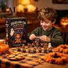 Highlandská kráva Adventní kalendář Halloweenský kalendář, Krabička s odpočítáváním 24 dnů Dárek pro děti s 24 ks figurek, Strašidelné dekorace Tematické dárky
