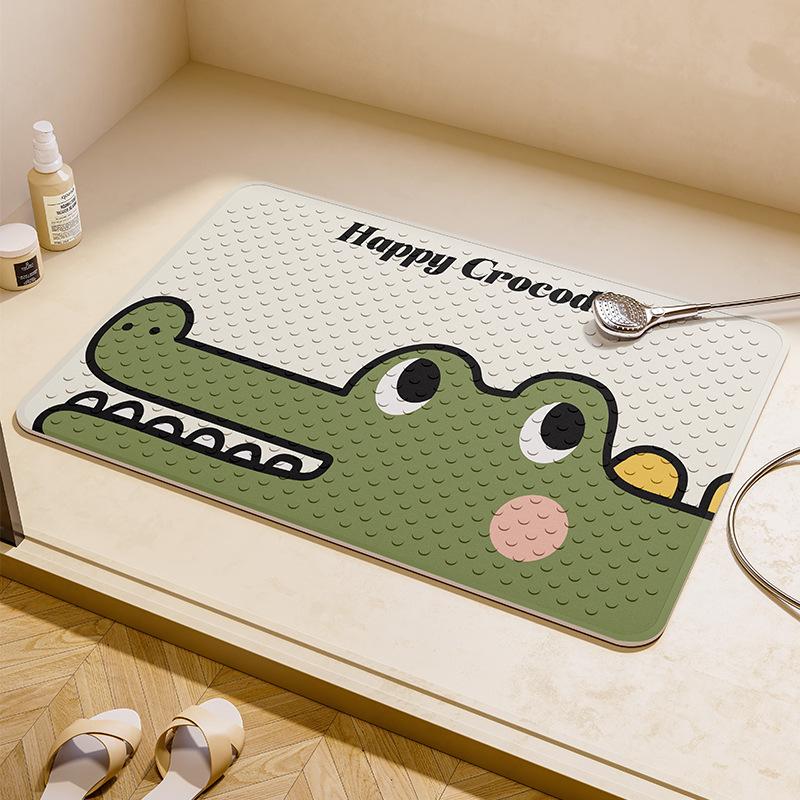 Fun Cartoon Bathing Anti-slip Suction Cup Floor Mat for Children Elderly Pregnant Women  Bathroom  Bathing Anti-slip Suction Cup