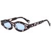 Retro Leopard Print Oval Steampunk Style Women Sunglasses  Luxury Design Multicolor Casual Versatile Men Sun Glasses Uv400