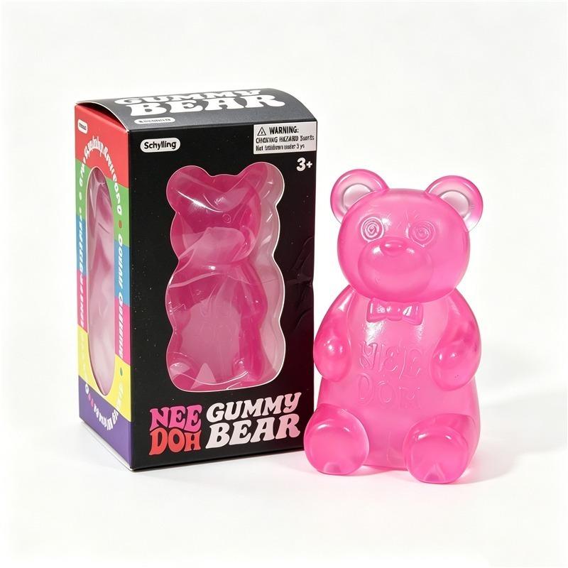 Schylling Needoh Jelly Hops Gummy Bear Squeeze Stress Relief Fidget Relax Toy Sensory Nee Doh For Adults Adhd Non-Toxic