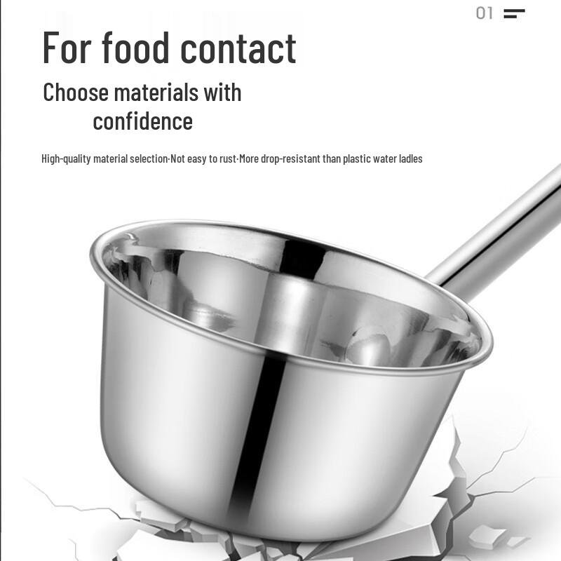 Stainless Steel Long-Handle Kitchen Ladle