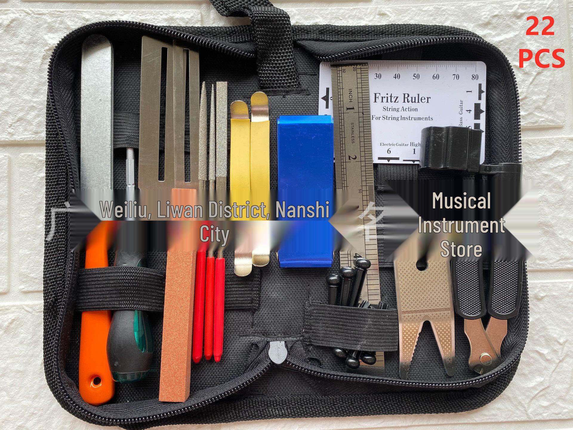 

22-предметний набір інструментів для ремонту гітари та аксесуари
