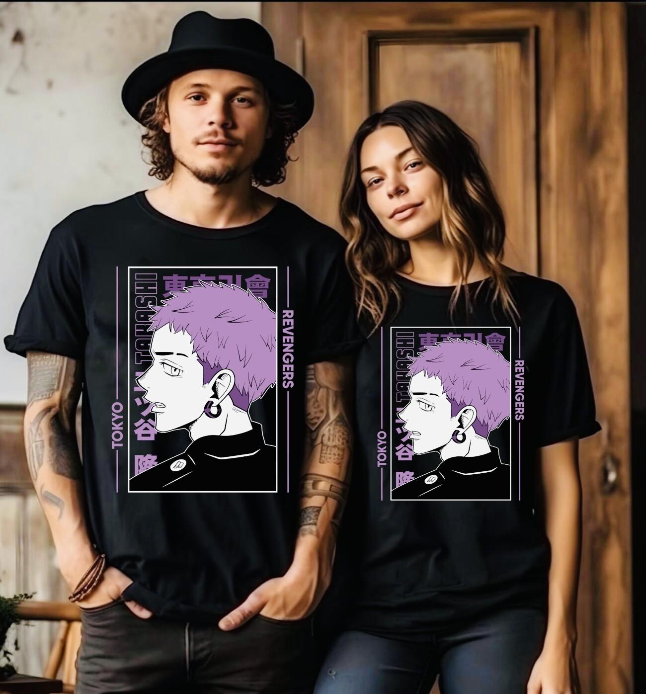 

T Shirt Mens Womens Tees Top Tokyo,Ghoul Ken Kaneki Japan Unisex Anime Manga Double sided Size L M S XL