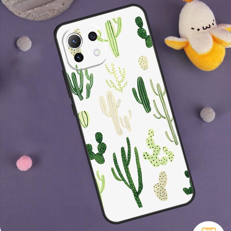 Plant Cactus Case For Xiaomi 15 Ultra 14 13T 14T 15T 17 Pro Max POCO F8 Ultra F5 F6 F7 X5 X6 X7 Pro Cover