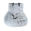 Dog Car Seat Soft Washable Pet Booster Car Seat with Safety Leash Plush Velvet Puppy Car Travel Carrier Bed for Small Medium Large Dogs