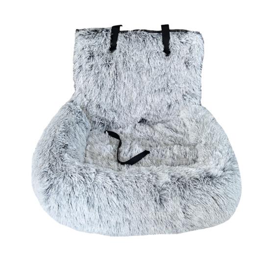 Dog Car Seat Soft Washable Pet Booster Car Seat with Safety Leash Plush Velvet Puppy Car Travel Carrier Bed for Small Medium Large Dogs