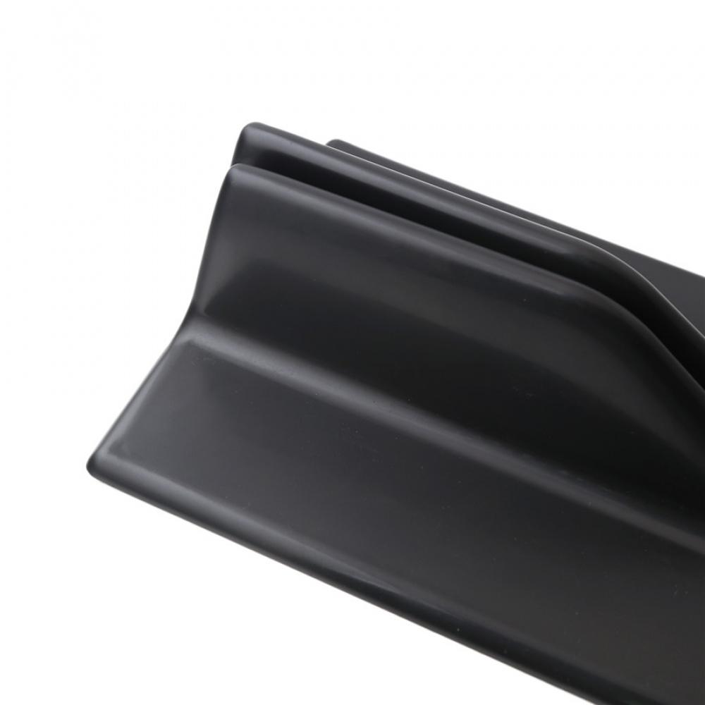 One Pair Car Side Skirt Spoiler Rocker Splitter Wing Anti-Scratch Matt Black