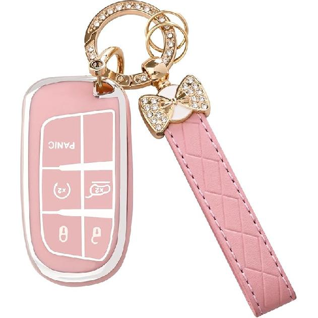 For Ford Key Fob Cover - Soft TPU Key Case Holder Car Key Case Shell Protection For Expedition Bronco Explorer Fusion Escape Lincoln Corsair Nautilus