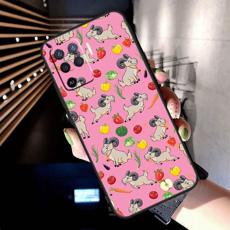 Goats Case For Oppo A74 A54 A94 A80 A60 A40 A18 A38 A58 A78 A98 A96 A76 A16 A15 A17 A57 A77 A5 Pro