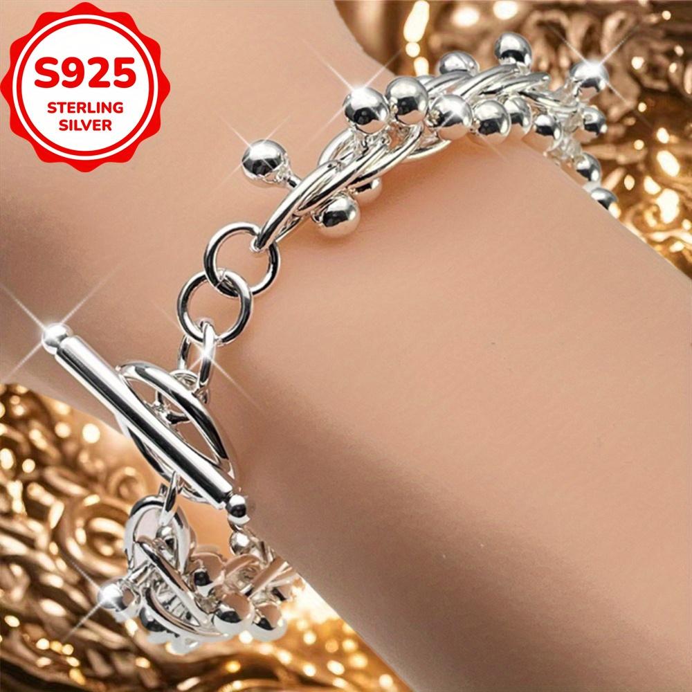 New Original   Copper Custom Smooth Grape Bead Bracelet for Woman Man Fashion Wedding Engagement Designer Jewelry