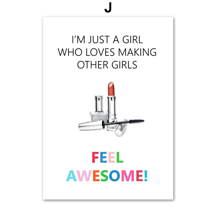 

Художник по ногтям, украшение для салона красоты, модный макияж, парикмахерское искусство, настенная живопись на холсте, современные постеры на скандинавскую тему и принты A4 21X30cm No Framed