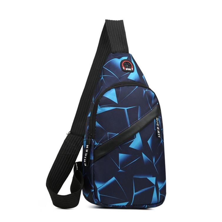Men's Fashion Messenger Bag Lightweight Sports Leisure Chest Bag Casual Simple Large Capacity Male Bags