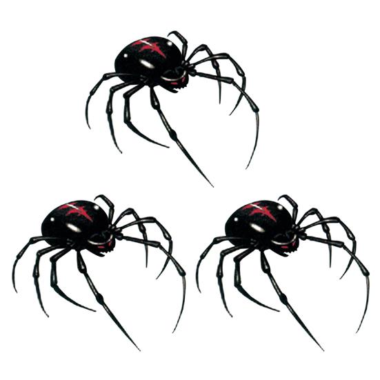 3D Spider Temporary Tattoo Stickers Waterproof Body Art for Neck Arm Back Realistic Spider Tattoo Stickers for Halloween Parties