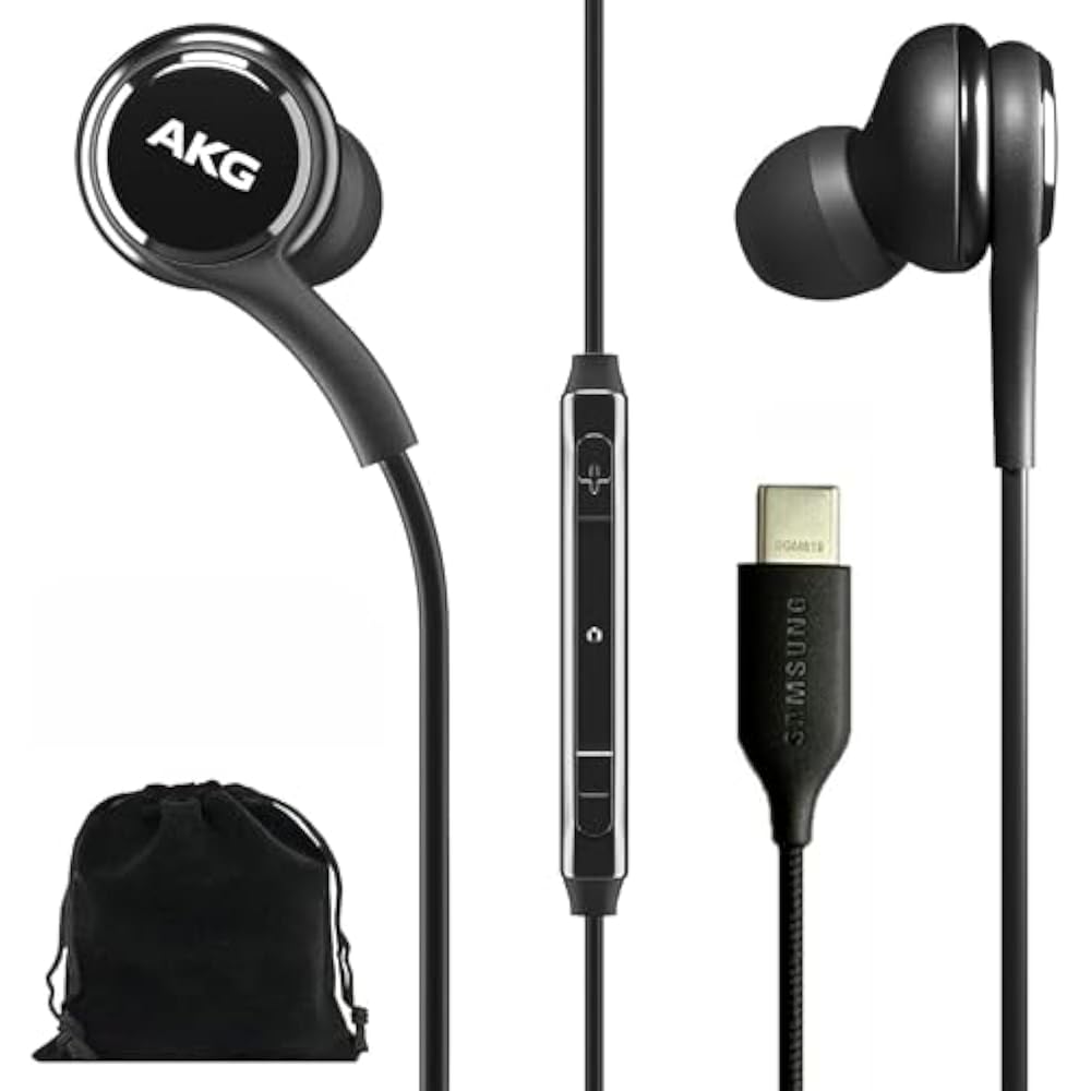 SAMSUNG AKG Earbuds Original USB Type C In-ear Earphones Headphones with Remote Control & Mic for...