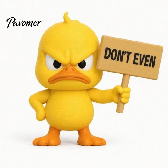 Quirky Office Decorations Angry Duck Figurine Collection, Funny Yellow Desktop Ornament, Cute Grumpy Small Plastic Statues Statue for Home Car