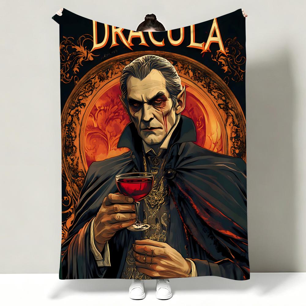 Movie DDracula Throw Soft Warm Flannel Throw Blanket Multiuse for Sofa Bed Office Nap