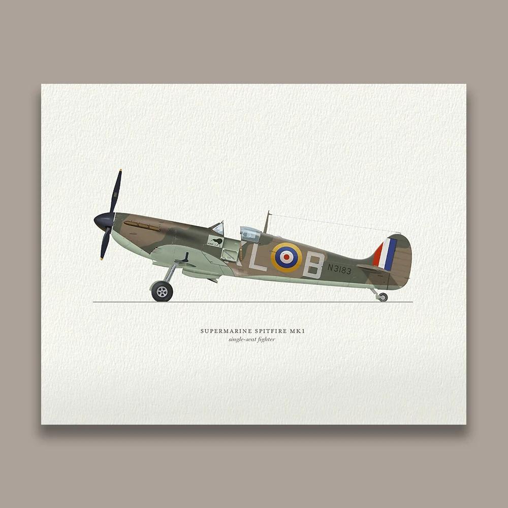 Vintage Plane Collection Poster Airplane Lover Gift Wall Art Aviation Pilot Aircraft Print Boys Kids Playroom Nursery Decoration