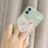 Rhinestone Gemstone Small Fresh Japanese Style Desktop Mobile Phone Case Watching Dramas Airbag Bracket Portable Portable Korean Trend