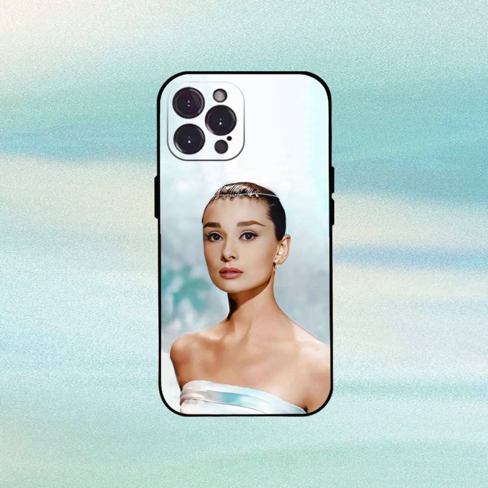 

Forever-A-Audrey H-Hepburn Phone Case For iPhone 16 15 14 13 12 11 Pro Max Plus,5G Soft Black Case iPhone13PROMAX