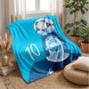 Manchester Theme Blanket Soft Flannel Blanket Plush Throw Blanket Cozy Sofa Bed Blanket for Home Decor