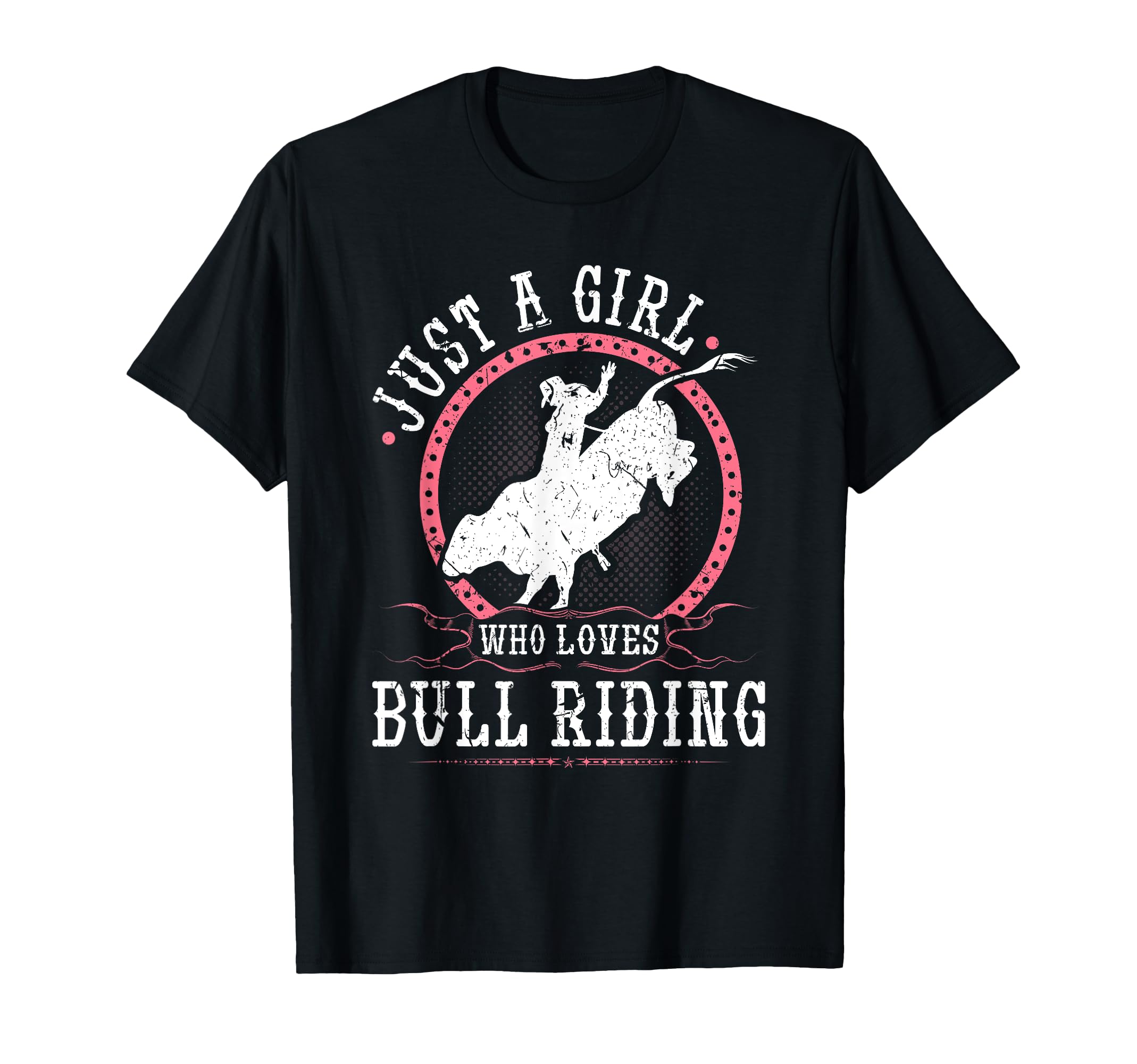 

Just a Girl Bull Riding Rodeo Cowgirl Bull Rider T-Shirt