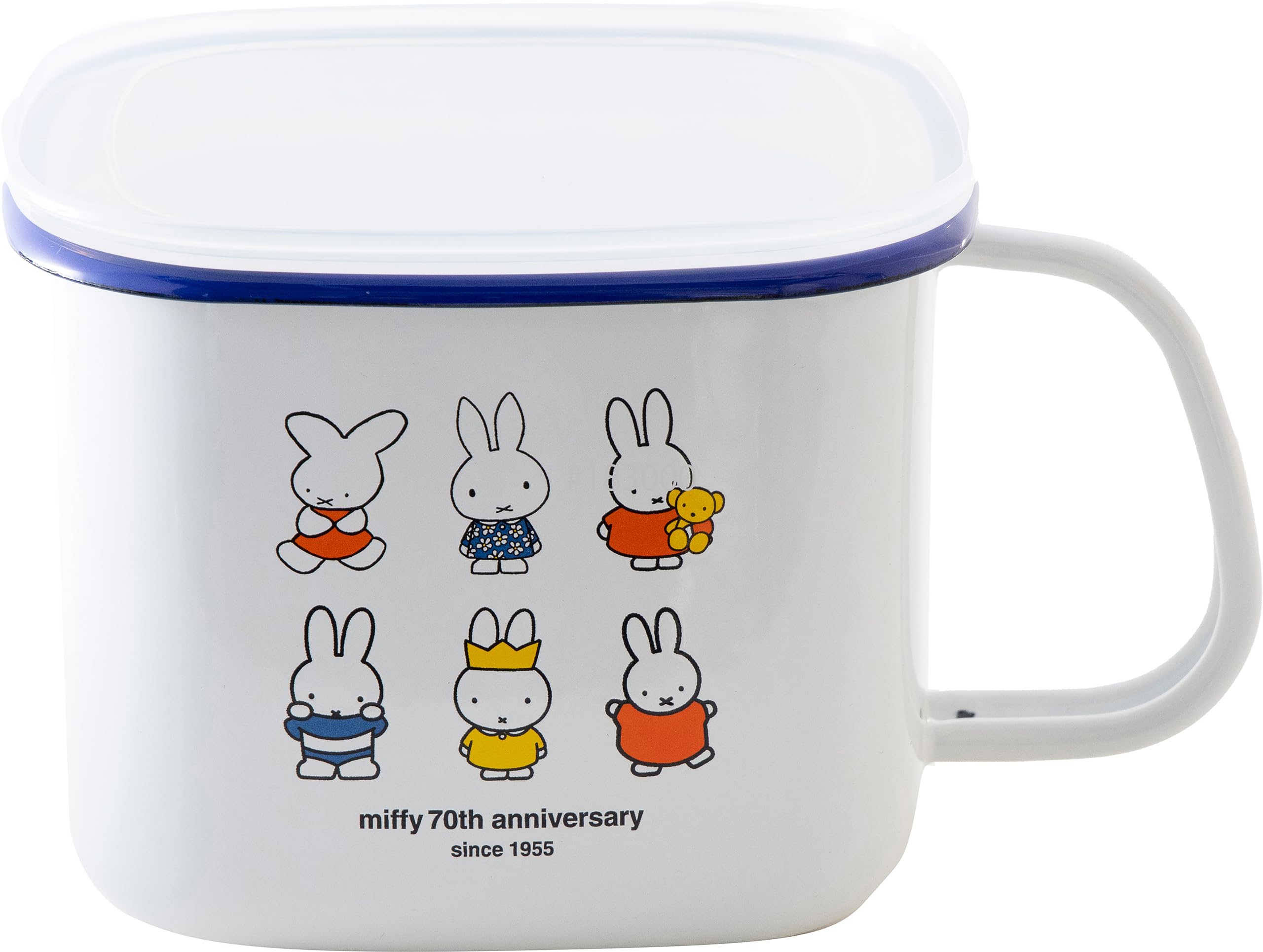 

Квадратная эмалированная кастрюля Fuji Miffy к 70-летию, 1,5 л, MF70-KP белый