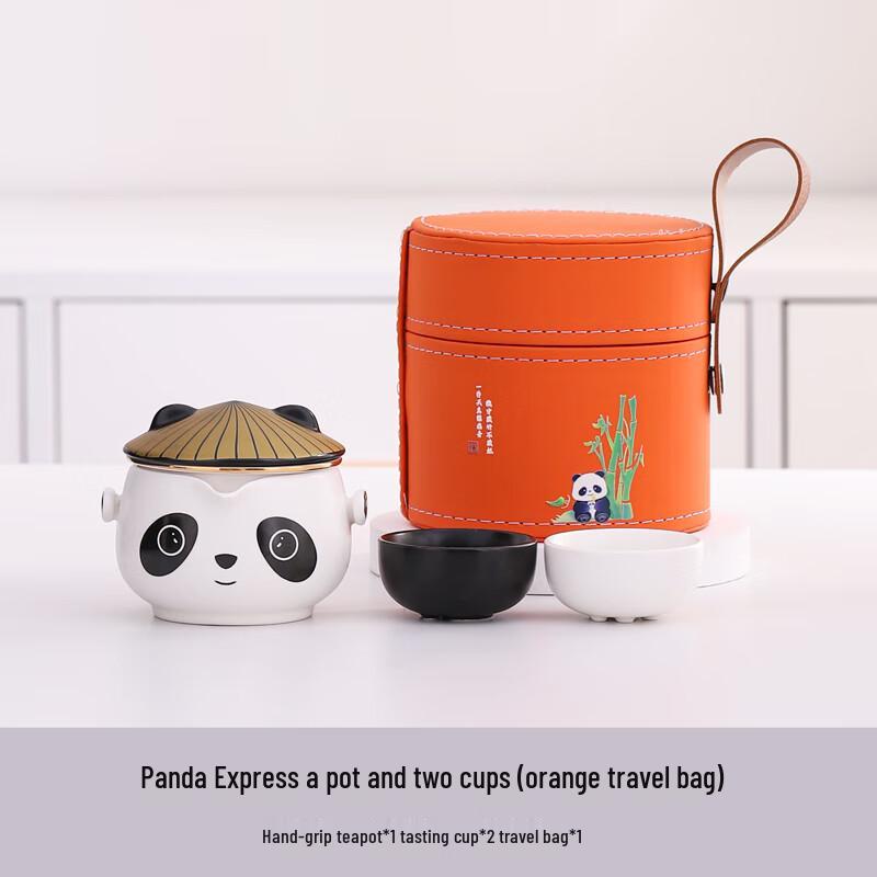 Panda Portable Travel Ceramic Tea Set