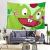 Nussig Happy Tree Friends Wandteppich Dekoration Kunst Ästhetische Wandteppiche für Wohnzimmer Schlafzimmer Zuhause Wandtuch Wandbehang