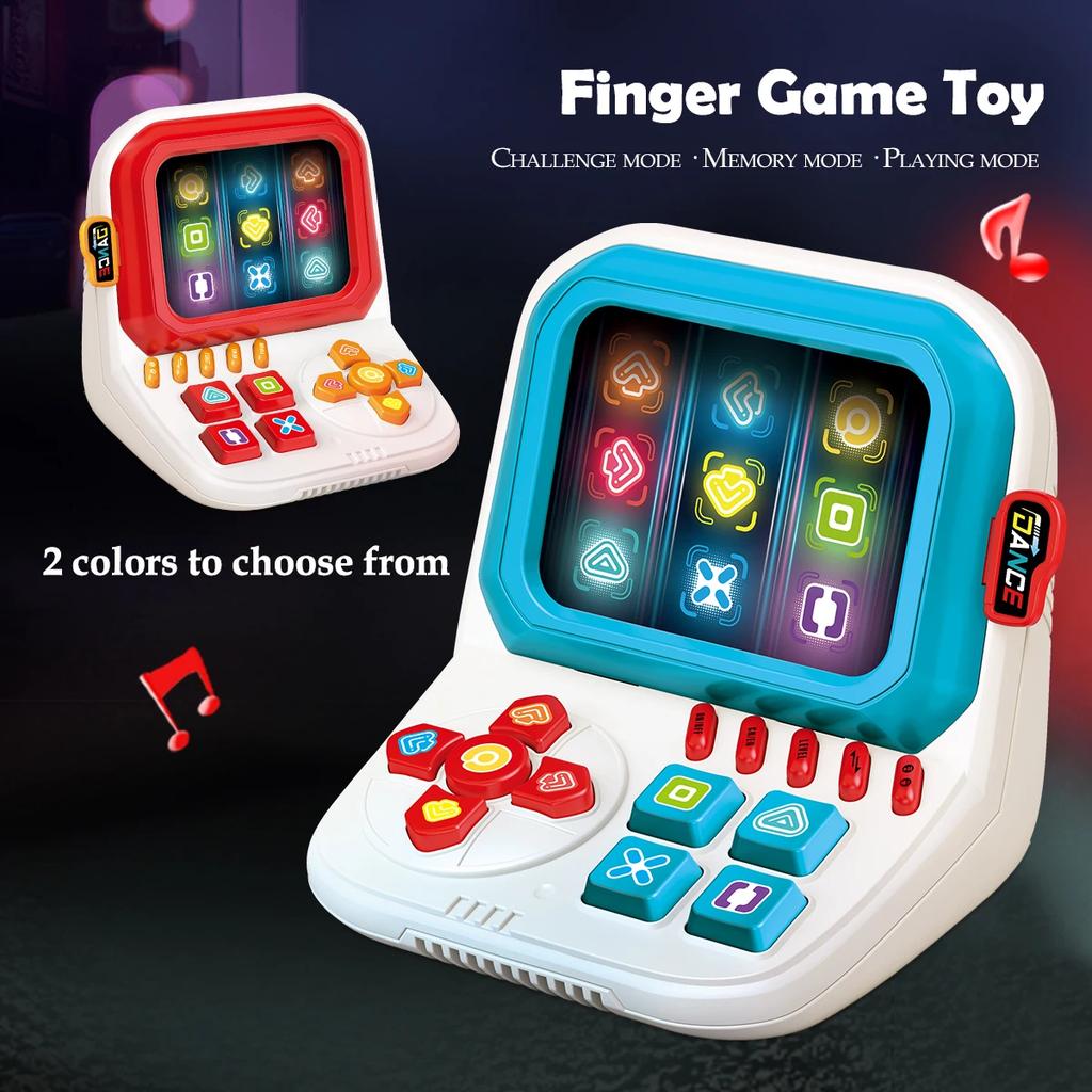 Finger Dance Machine Toys, Game Machine with LED Screen for Kids 3 Modes Level Memory Playing Mini Arcade Machine Gifts