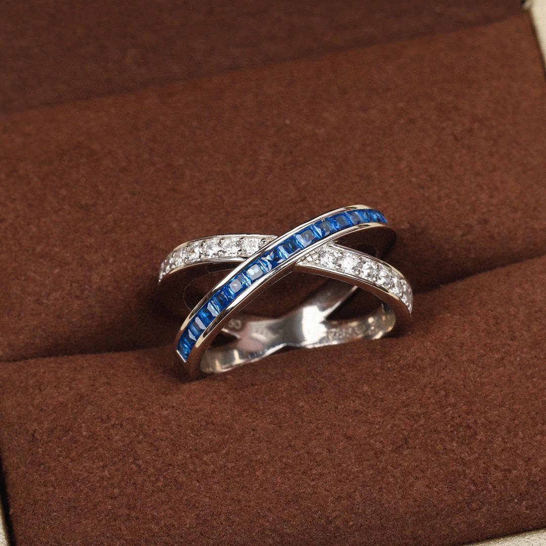 

Vintage Hot Brand Women s Rings Luxury Jewelry For Women Pure 925 Sterling Silver Lady Party Designer Bridal Cross Rings 8