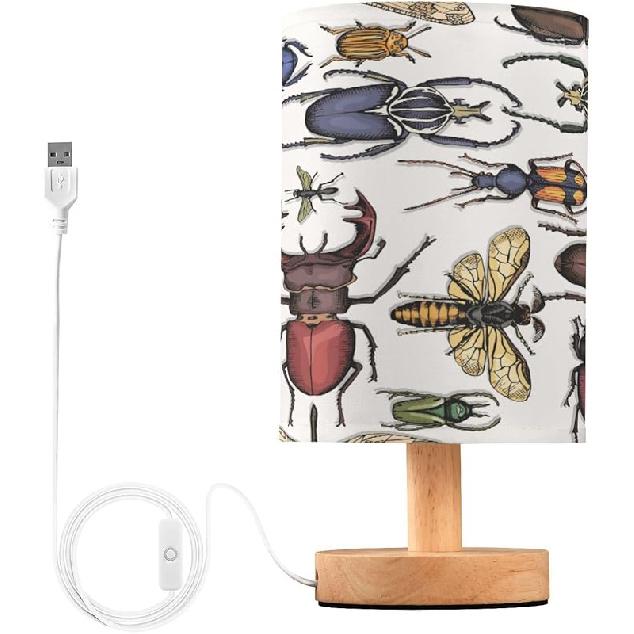 Onyx Marble Desk Lamp Stone Marbling Bedside Lamp Table Lamps Cylinder Nightstand Lamp for Bedroom Living Room Office Decor