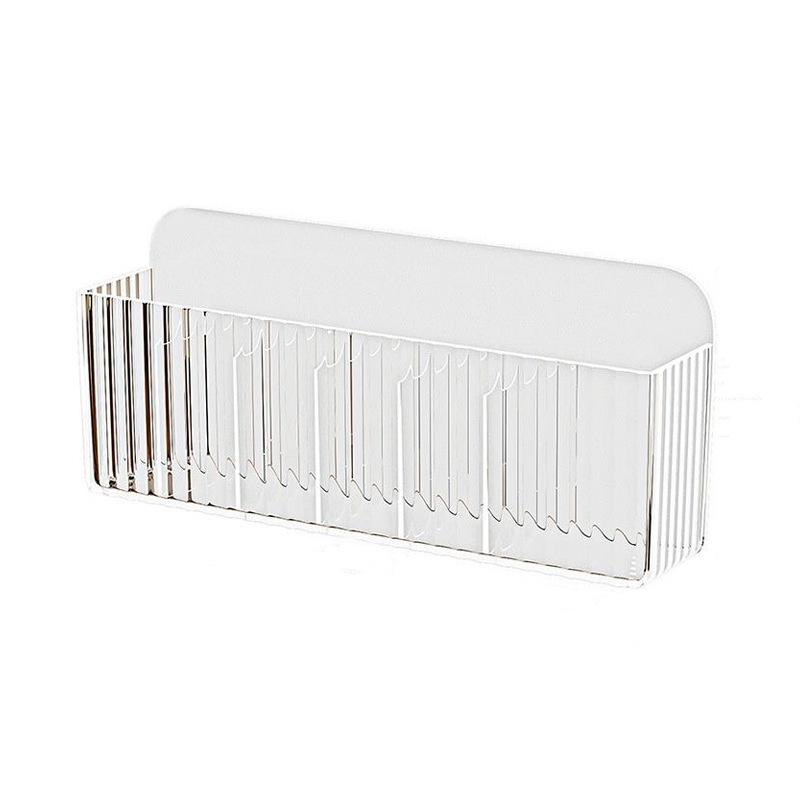 Mirror Cabinet Storage Box, No Need for Drilling, Wall-mounted with Compartments, Bathroom, Cosmetics, Lipstick and Mask Storage Rack