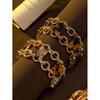Vintage Studded Circular Chain With Light Luxury Temperament High-end Feel Palace Style Bracelet