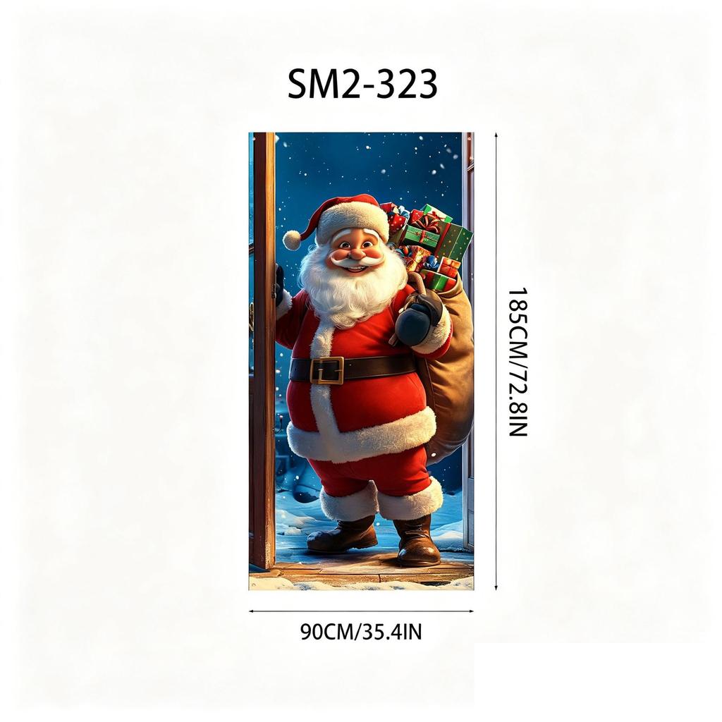 Santa Claus Christmas Hanging Cloth Background Decoration