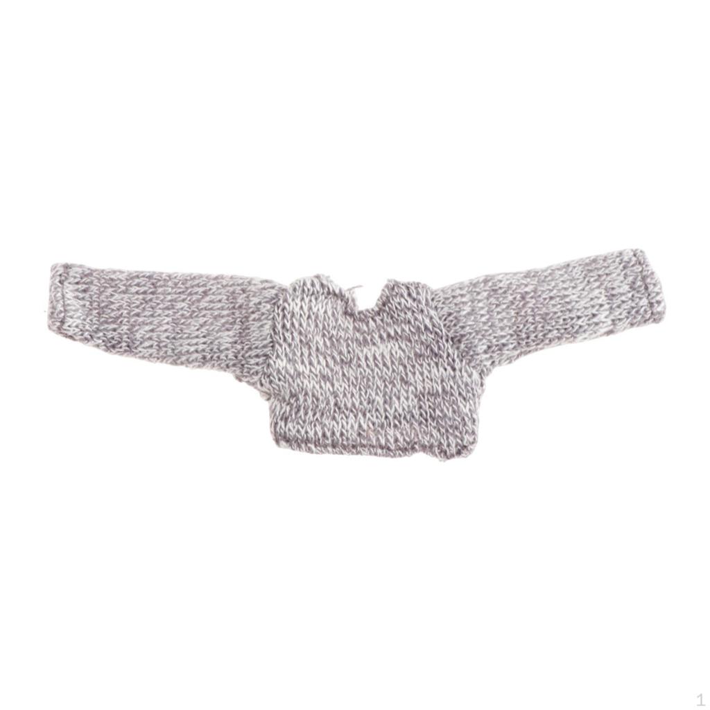 1/12 Weibliche Puppenpullover Actionfigur Kleidung Langarm Accessoire Pullover Mini für 6''