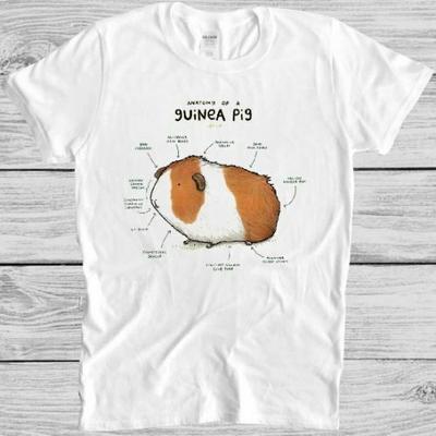 Anatomy Of A Guinea Pig T Shirt Funny Men Women Retro Vintage Tee 2881