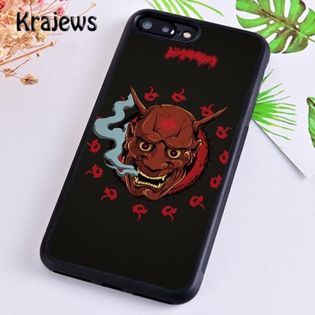 Krajews Japonská Oni Hannya Démoní Maska Kryt na Telefon Pro iPhone 14 6s 7 8 plus X XR XS 11 12 13 pro max Samsung S21 S22 ultra