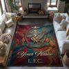 Liverpool Fc Customized Name Area Rug Perfect For Entryway Decorate Room Balcony Outdoor Antislip Carpet Decorate Offices