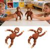 Articulated Monkey Figurine with Movable Joints 3D Printed Cute Monkey Figurine Collectible Fidget Desk Toy for Home Office