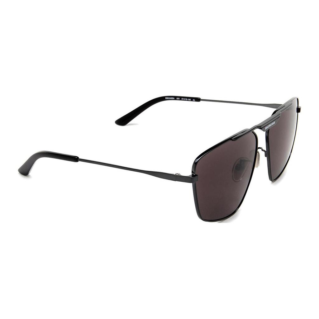 Balenciaga Letter Logo Irregular Shape Sunglasses Men sunglasses Black BB0246SA001