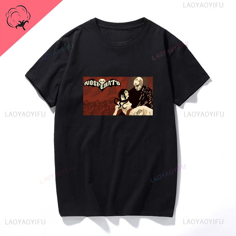 Nosferatu 1922 horror movie Vampire Man Dracula Halloween cool street wear trend fashion summer men women universal Tshirt