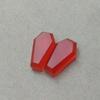 Red Onyx Coffin Cut Gemstone | Loose Red Onyx Cabochon | Coffin Shape Gemstone for Gothic