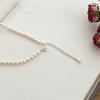 3 4Mm Mini Natural Freshwater Pearl Necklaces Nuptial Wedding Occasion For Women  Sterling Tone JewelryTrendy Necklaces