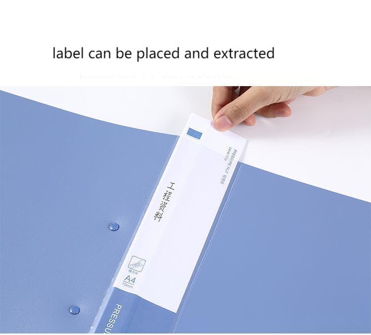 A4 Document Organizer Matte Finish Folding Clipboard Office Binder School Storage Folder Secretary Contract Briefcase Blue