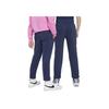 Nike Sportswear Club Fleece Logo Embroidered Straight Leg Knit Sweatpants Kids Bottoms Navy-Blue FD3010-410